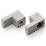 Set of 2 Shower/Bathroom Door Plastic Glass Stoppers Feet Foot K057