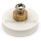 4 x Replacement Shower Door Rollers/Runners/Wheels V Grooved 23mm Wheel Diameter K099