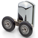 1 x Chromeplate Bottom Double Shower door Roller/Runner/Wheels 26mm Wheel Diameter KH13