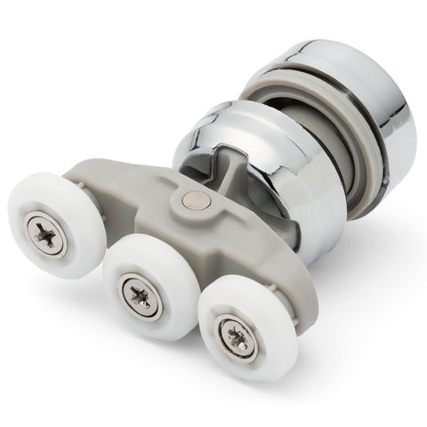 1 x Shower Door Roller/Runners/18.5mm Diameter Triple Wheels KH1