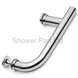 Shower Bath Door Handle Stainless Steel Chromed L-3