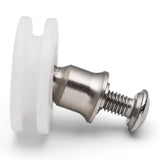 4 x Grooved/Pivot / Rollers/Wheels/Runners 25mm Wheel Diameter L015