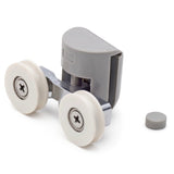 2 x Twin Top Shower Door Rollers/Runners/Wheels Grooved 22mm Wheel Diameter L016
