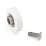 4 x Shower Door Rollers /Runners/Wheels Grooved 22mm Wheel Diameter L016i