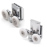 Set of 4 L067-L020 Shower Door Rollers/Runners/Wheels Top and Bottom 23mm or 25mm Wheel Diameter/ 6mm or 8mm Glass Thickness