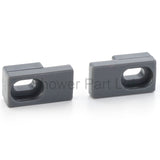 2 x Shower/Bathroom Door Plastic Glass Stoppers Feet Foot L040