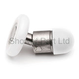 4 x Swivel Single Shower Door Rollers 20mm, 23mm, 25mm or 27mm Wheel Diameter L046
