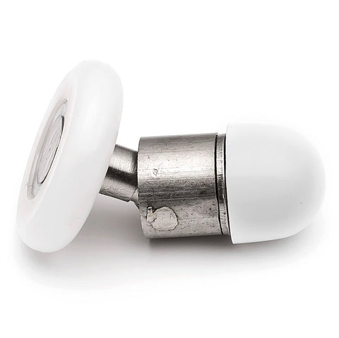4 x Swivel Single Shower Door Rollers 20mm, 23mm, 25mm or 27mm Wheel Diameter L046