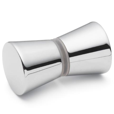WHOLESALE JOB LOT X 100 Shower Door Handle/Knob Chrome Zinc Alloy Cone Shaped High Quality L050
