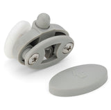 2 x Single Bottom Butterfly Shower Door Rollers/Runners/Wheels 23mm or 25mm Wheel Diameter L051
