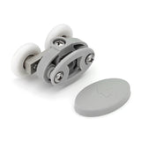 2 x Twin Top Butterfly Shower Door Rollers/Runners/Wheels 23mm or 25mm Wheel Diameter L056