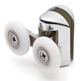 2 x Chromeplate Top Double Shower door Rollers/Runners/Wheels 23mm or 25mm Wheel Diameter L061