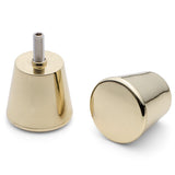 WHOLESALE JOB LOT 175 X Shower Door Handle/Knob Gold Effect Plastic Cone Shaped Elegant L063