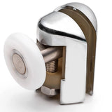 2 x Chromeplated Top Single Shower Rollers /Runners/Wheels 20mm, 23mm or 25mm Wheel Diameter L069