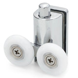 2 x Shower Double/Twin Bottom Door Rollers/Runners/ Replacements/ Spares/Wheels 23mm or 25mm Wheel Diameter L073