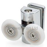 2 x Shower Door Double Top Rollers/Runners/ Replacements/ Spares/Wheels 23mm or 25mm Wheel Diameter L073