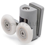 2 x Double Top Shower Door Rollers/Runners/Wheels 23mm or 25mm Wheel Diameter Replacements L073P