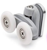 Set of 2 Double Shower Door Rollers/Runners/Wheels 23mm 25mm or 27mm Wheel Diameter L076