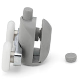2 x Double Bottom Shower Door Rollers/Runners/Wheels 23mm or 25mm Wheel Diameter L082