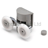 2 x Double Top Shower Door Rollers/Runners/Wheels 20mm, 22mm, 23mm or 25mm Wheel Diameter L082