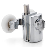 2 x Chromeplated Double Bottom Shower Rollers /Runners/Wheels 23 or 25mm Wheel Diameter L089