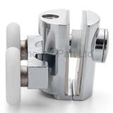 2 x Chromeplated Top Double Shower Rollers /Runners/Wheels 23mm or 25mm Wheel Diameter L089