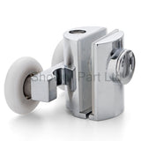 2 x Chromeplated Top Double Shower Rollers /Runners/Wheels 23mm or 25mm Wheel Diameter L089
