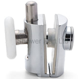 2 x Chromeplated Bottom Single Shower Rollers/Runners/Wheels 23 or 25mm Wheel Diameter L089