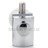 2 x Chromeplated Bottom Single Shower Rollers/Runners/Wheels 23 or 25mm Wheel Diameter L089
