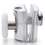 2 x Chromeplated Top Single Shower Rollers/Runners/Wheels 23mm or 25mm Wheel Diameter L089