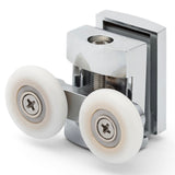 2 x Twin Top Zinc Alloy Shower Door Rollers/Runners/Spares 23mm Wheel Diameter L101