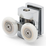 2 x Twin Top Zinc Alloy Shower Door Rollers/Runners/Spares 23mm Wheel Diameter L101