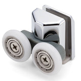 1 x Double Bottom Shower Door Rollers/Runners 23mm Wheel Diameter 6mm or 8mm Glass LAS1