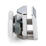 1 x Double Bottom Shower Door Rollers/Runners 23mm Wheel Diameter 6mm or 8mm Glass LAS1