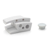 Set of 2 x Shower/Bathroom Door Plastic Glass Feet Foot Left and Right L026
