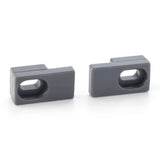 2 x Shower/Bathroom Door Plastic Glass Stoppers Feet Foot L040