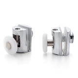 2 x Chromeplated Top Single Shower Rollers/Runners/Wheels 23mm or 25mm Wheel Diameter L089