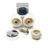 1 x Bottom Double Shower Door Roller/Runner/Wheels/Fixtures included LUX1 FB