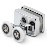 1 x Twin Bottom Zinc Alloy Shower Door Roller/Runners 23mm wheel diameter LUX2