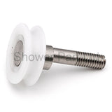 4 x Sliding Shower Door Rollers/Runners/Wheels V Grooved 19mm Wheel Diameter LW021
