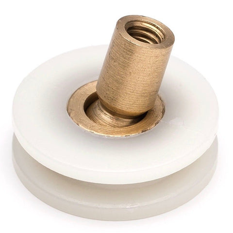 4 x LW045 Shower Door Rollers V Grooved Ball Joint Runners/Wheels 20mm Wheel Diameter