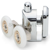 1 x Shower Double/Twin Bottom Door Rollers/Runners /Replacements /Spares/Wheels 23mm Wheel Diameter R4