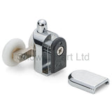 1 x Shower Double/Twin Bottom Door Rollers/Runners /Replacements /Spares/Wheels 23mm Wheel Diameter R4