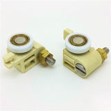 Set of 2 Bifold Door Wheel Carriers 1 Left and 1 Right Hand Shower Rollers/Runners 19mm Wheel Diameter E6