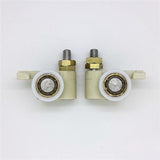 Set of 2 Bifold Door Wheel Carriers 1 Left and 1 Right Hand Shower Rollers/Runners 19mm Wheel Diameter E6