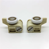 Set of 2 Bifold Door Wheel Carriers 1 Left and 1 Right Hand Shower Rollers/Runners 19mm Wheel Diameter E6