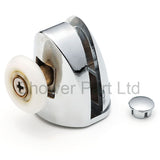 2 x Chromeplate Single Top/Up Shower Door Rollers/Runners 22mm Wheel Diameter SS1
