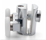 2 x Chromeplated Top Double Shower Rollers /Runners/Wheels 23mm or 25mm Wheel Diameter L089