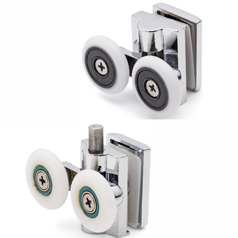 Set of Top and Bottom Zinc Alloy Shower Door Rollers/Runners/Wheels 26mm Wheel Diameter K051