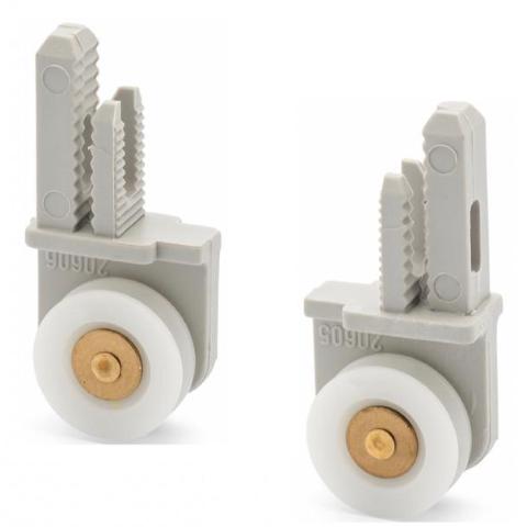 2 x Single Shower Rollers/Runners 19mm Wheel Diameter Left and Right LUX4